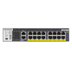 Netgear M4300-16X POE+, 16 x 10GBASE-T, Stackable Switch, 16 x POE+, включено 1 x 600W PSU