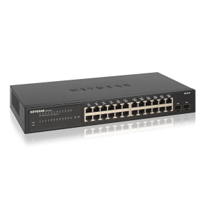 Netgear GS350 Series GS324T, 24 x 10/100/1000 Gigabit Smart switch with enhanced QoS, Link Aggregation