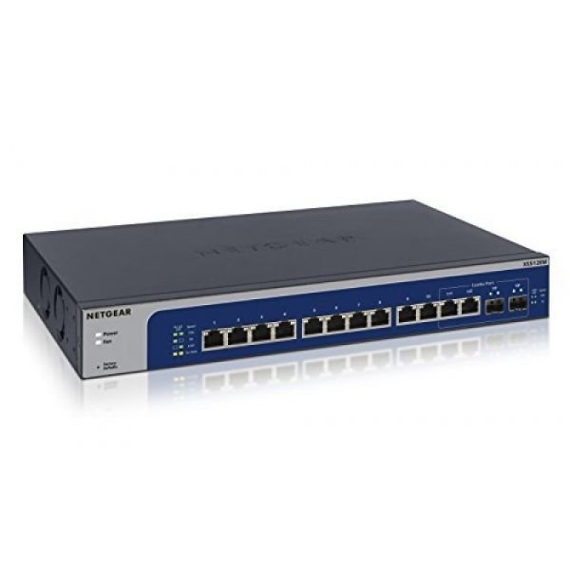 Netgear XS512EM 12x 10GE, Prosafe Plus Switch, 2x SFP+ (managemenet via utility)-XS512EM-100EUS