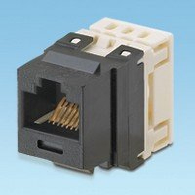 Cat 6 UTP NetKey™ universal keystone jack black, RoHS complaint-NK688MBL