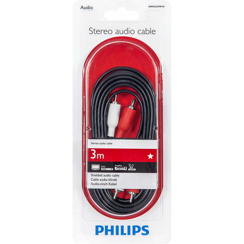Philips 3m Stereo Audio Cable-SWA2523W