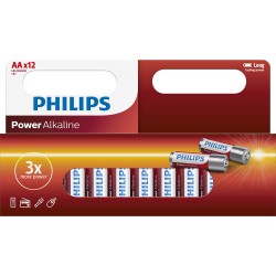 Philips Power Alkaline LR6 AA 12-wide multi pack