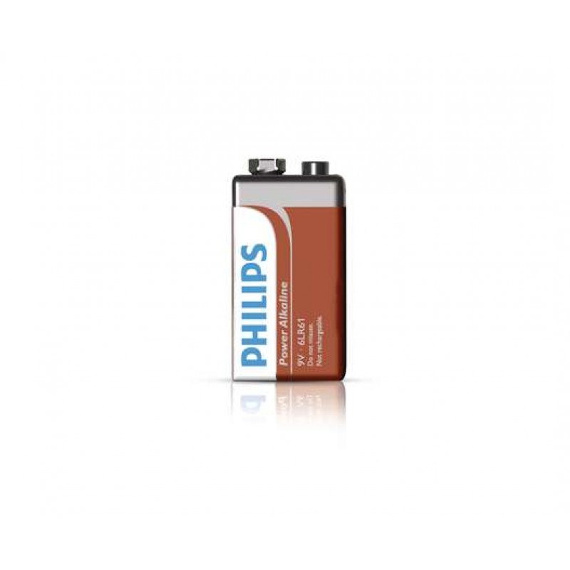 Philips Power Alkaline батерия 9V (E), 1-blister-6LR61P1B/10