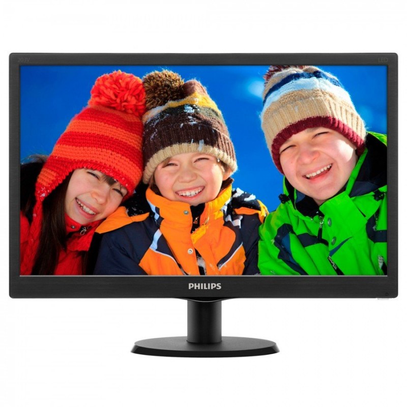 Philips 20" Slim LED 1600x900 HD 16:9 5ms 10 000 000:1 VGA, VESA, Piano black-203V5LSB26/10