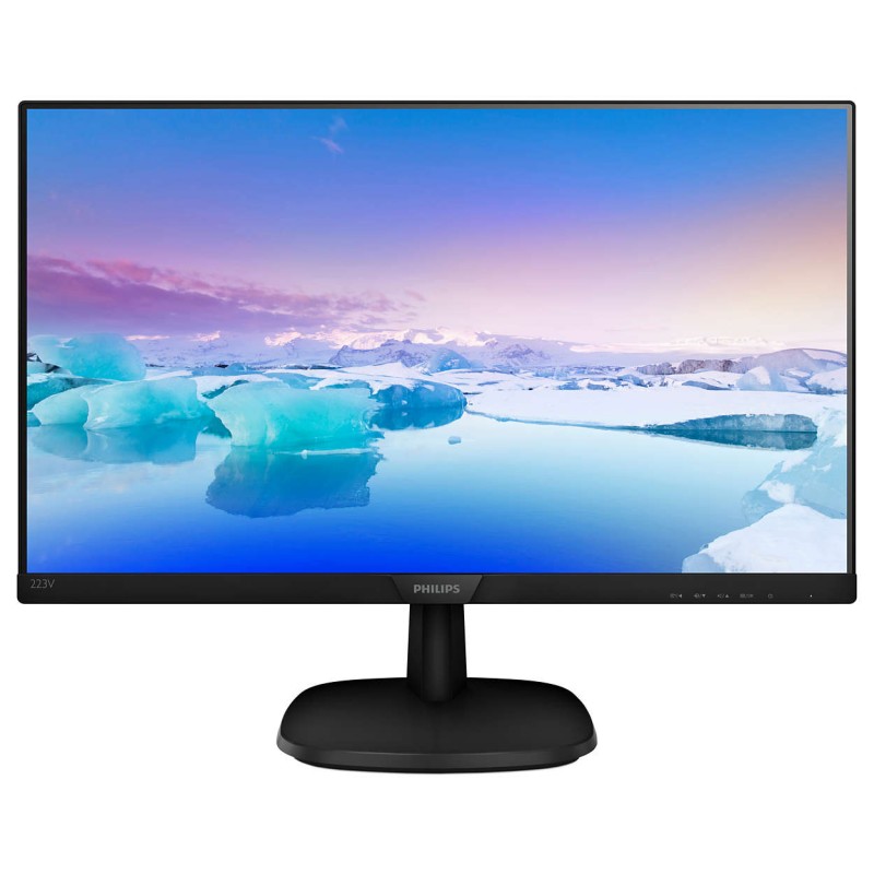 Philips 21.5" IPS monitor 1920 x 1080 Full HD 5ms, VGA, HDMI, Speakers, FlickrFree-223V7QHAB