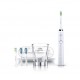 Philips Четка за зъби с акумулаторна батерия Sonicare Diamond Clean 5 режима, 4 глави, зареждаща чаша, USB зарядно цвят бял-HX9394/40
