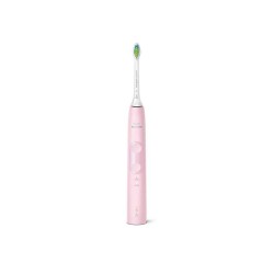 Philips Четка за зъби с акумулаторна батерия Sonicare ProtectiveClean 4500 Електрическа звукова четка за зъби Вграден сензор за натиск, 2 режима на чистене, 1 x функция BrushSync, цвят розов