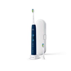 Philips Четка за зъби с акумулаторна батерия Sonicare ProtectiveClean 4500 Електрическа звукова четка за зъби Вграден сензор за натиск, 3 режима, 1 x функция BrushSync, Калъф за пътуване
