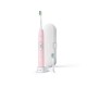 Philips Четка за зъби с акумулаторна батерия Sonicare ProtectiveClean 6100, Вграден сензор за натиск, 3 режима, 3 интензитети, 2 x BrushSync функции, Калъф за пътуване, цвят розов-HX6876/29