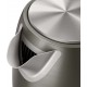 Philips Електрическа кана Daily Collection, Капак с пружина, Микромрежест филтър, Светлинен индикатор, 1,7л, 2200W, метал, цвят титанов-HD9352/80