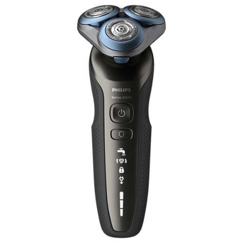 Philips за мокро и сухо бръснене Ножчета MultiPrecision, Покритие против триене, MultiFlex глави, Защитен режим-S6640/44