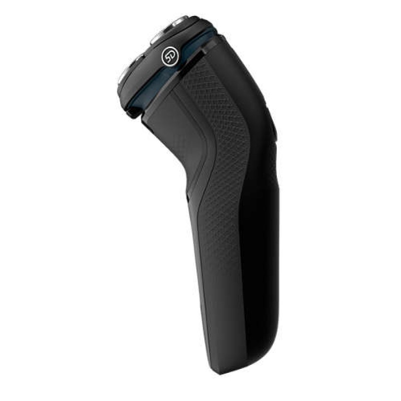 Philips за мокро/сухо бръснене, Серия 3000 5D Въртящи и огъващи се глави, Ножчета PowerCut, 60 минути бръснене; 1-часово зареждане, Калъф за пътуване-S3233/52