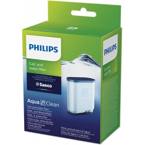 Philips Филтър за накип и вода, Без отстраняване на накип до 5000 чаши*, удължават живота на машината, 1 бр. филтър AquaClean