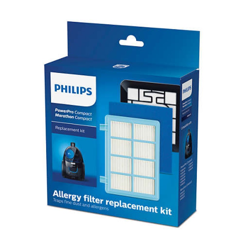 Philips 1 x филтър против алергии, 1 миещ се филтър за мотор, 1 миещ се пенест филтър-FC8010/02