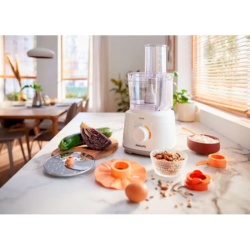 Philips Кухненски робот Daily Collection 700 W, 16 функции, Диск "2 в 1", Съхранение в купата-HR7310/00