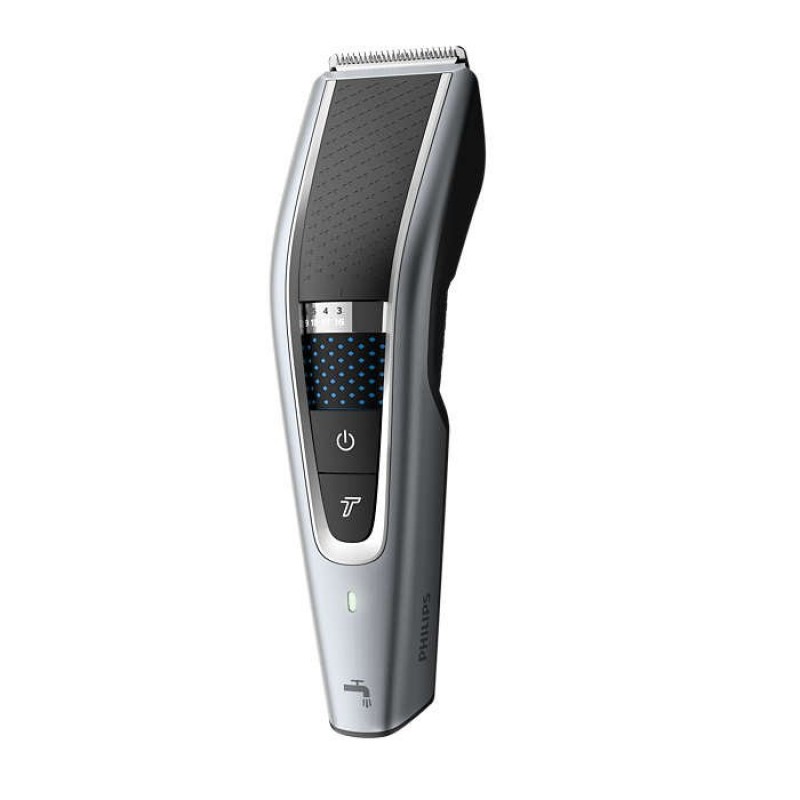 Philips Машинка за подстригване series 5000 Технология Trim-n-Flow PRO, 28 настройки за дължина (0,5 – 28 мм), 90 мин безкабелна употреба/1 ч зареждане, 100% миеща се, Турбо режим, калъф за съхранение-HC5630/15