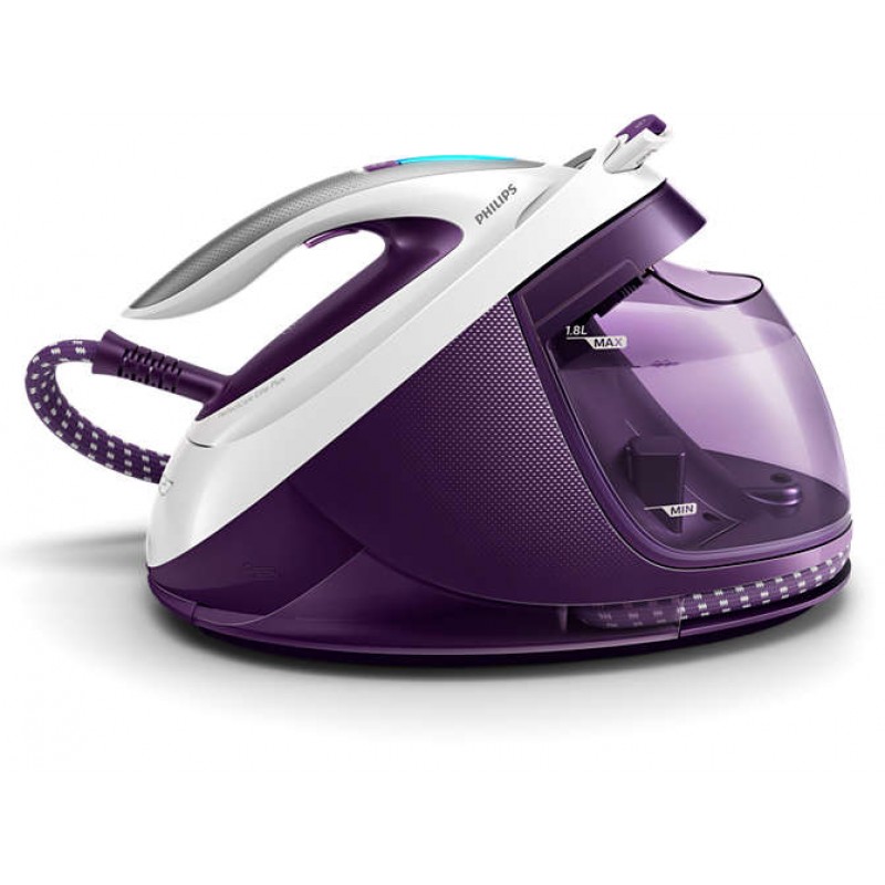 Philips Парогенератор PerfectCare, до 520 г парен удар, 1, 8 л подвижен воден резервоар, Технология OptimalTEMP, Интелигентна автоматична пара-GC9660/30