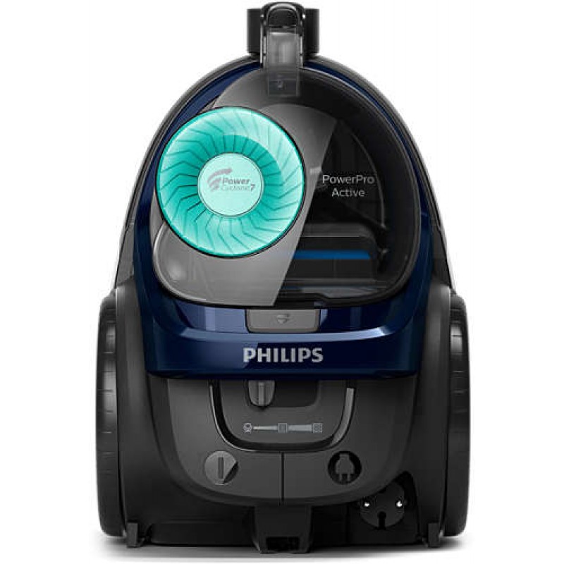 Philips Прахосмукачка без торба PowerPro Active Прахосмукачка без торба PowerCyclone 7, Филтър против алергии, Turbo Brush-FC9556/09