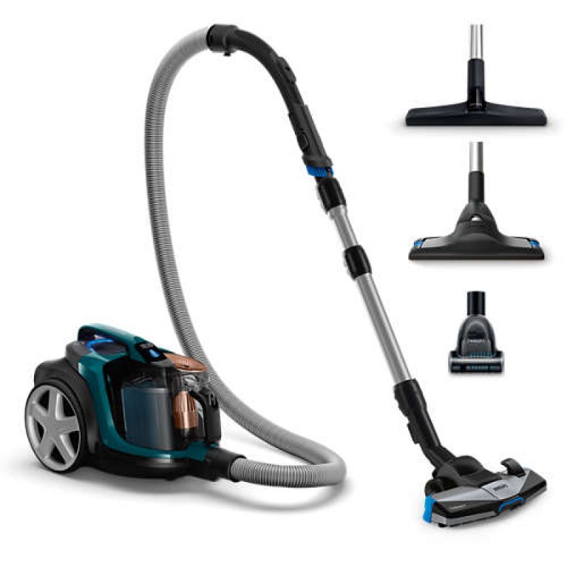 Philips Прахосмукачка без торба PowerPro Expert , Енергийна ефективност А+, Филтър против алергии, 2 л, Мини турбо четка-FC9744/09