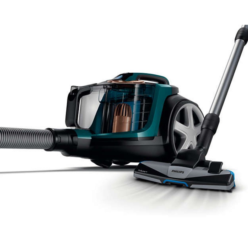 Philips Прахосмукачка без торба PowerPro Expert , Енергийна ефективност А+, Филтър против алергии, 2 л, Мини турбо четка-FC9744/09