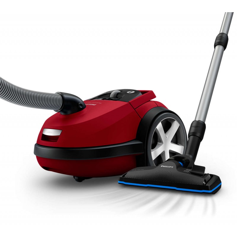 Philips Прахосмукачка с торбичка Performer Silent, Енергиен етикет A+AA, Филтър против алергии, 66 dB за тихо почистване, 12 м радиус-FC8781/09