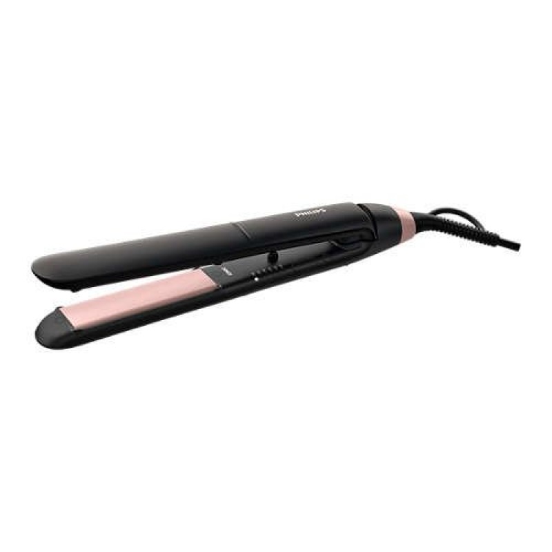 Philips Преса за изправяне Essential, ThermoProtect, Йонна грижа за блестяща коса, Керамични пластини с кератин, 6 LED настройки на температурата-BHS378/00