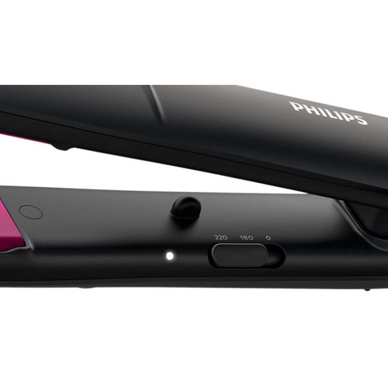 Philips Преса за изправяне Essential, ThermoProtect Технология ThermoProtect, Керамични пластини с кератин, 2 настройки на температурата-BHS375/00