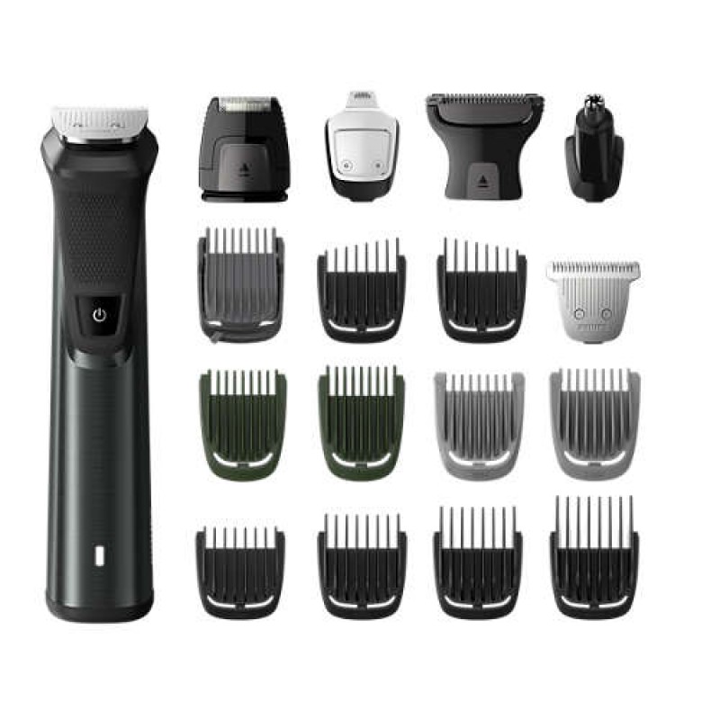 Philips Тример Series 7000 "18 в 1", лице, коса и тяло 18 инструмента, Технология DualCut, 5 часа време на работа, Водоустойчив-MG7785/20