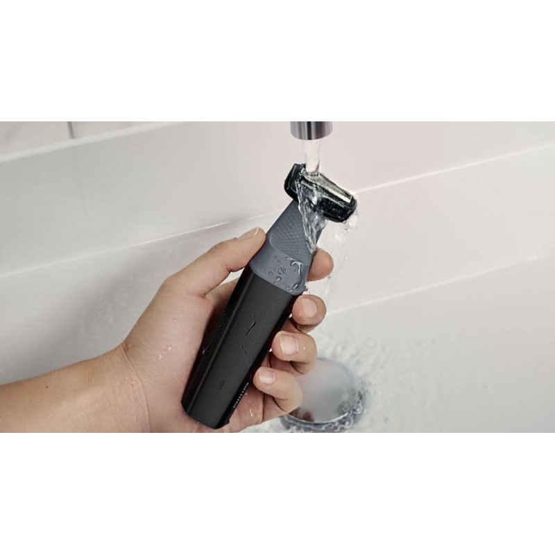 Philips Водоустойчив тример за тяло  series 3000, Бръснене с нежност към кожата, 1 гребен за поставяне с щракване, 3 мм, 50 мин без кабел/8 ч зареждане-BG3010/15