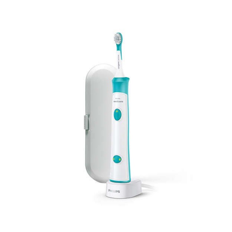 Philips детска четка за зъби Sonicare For Kids, Вграден Bluetooth®, Приложение за тренировка, 1 глава за четка, 2 режима + 8 стикера-HX6321/04