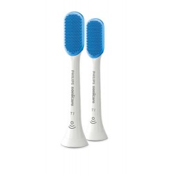 Philips комплект четки за език Sonicare TongueCare+ комплект 2 бр., Поставяне с щракване, Без латекс, Сдвояване в режим BrushSync