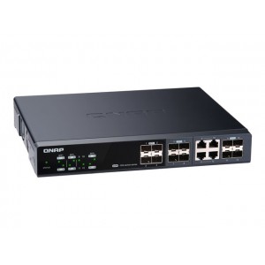 QNAP QSW-M1204-4C Managed Switch 12 port of 10GbE port speed 8 port SFP+ 4 port SFP+/ NBASE-T