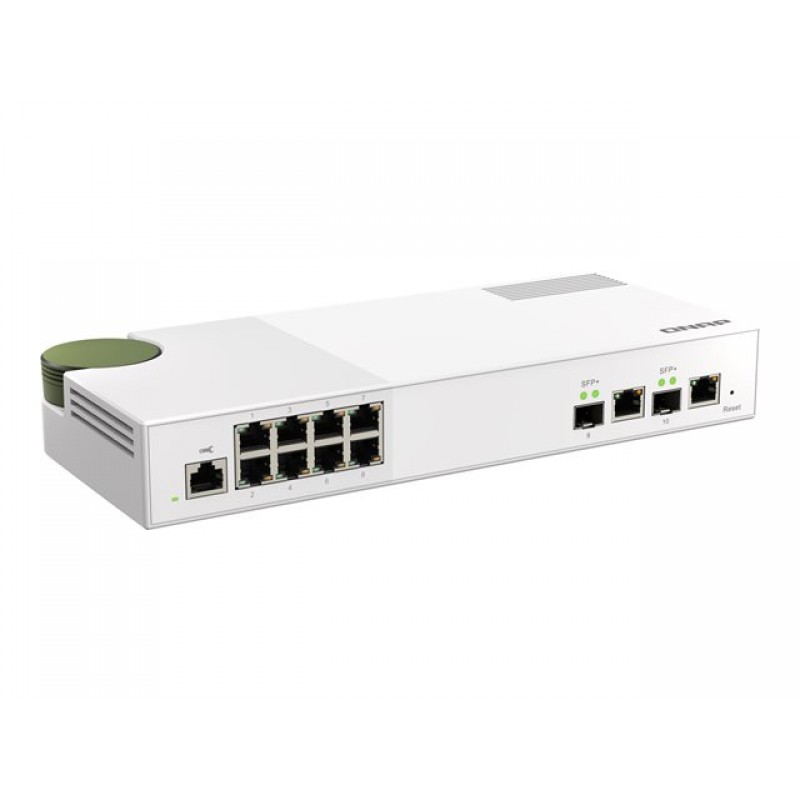 QNAP QSW-M2108-2C 8 port 2.5Gbps 2 port 10Gbps SFP+/ NBASE-T Combo web managed switch, QSW-M2108-2C