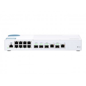 QNAP QSW-M408-2C 8 port 1Gbps 2 port 10G SFP+/ NBASE-T Combo 2 port 10G SFP+ Web Managed Switch