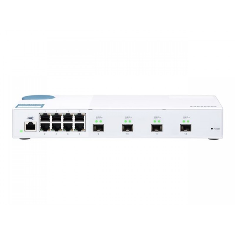 QNAP QSW-M408S 8 port 1Gbps 4 port 10GbE SFP+ Web Managed Switch, QSW-M408S