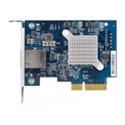 QNAP QXG-10G1T Single-port 10Gbase-T 10GbE network expansion card PCIe Gen3 x4 Low-profile bracket pre-loaded Low-profile flat