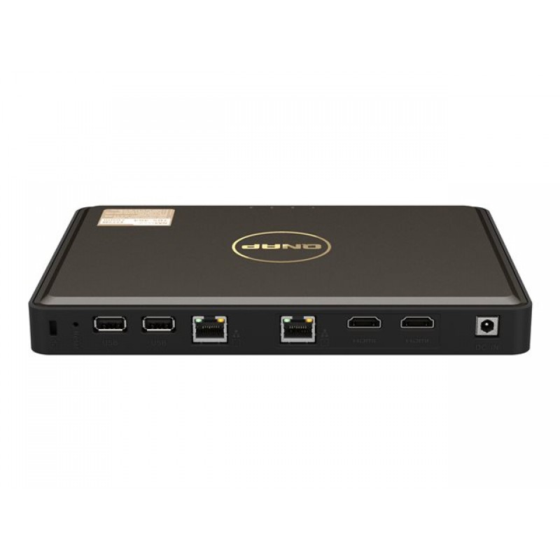 QNAP TBS-464-8G Intel Celeron N5105/N5095 quad-core 1.5GHz processor burst up to 2.9GHz 8GB DDR4 RAM, TBS-464-8G