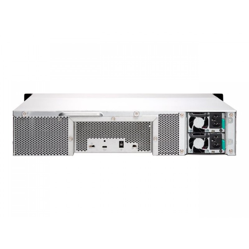 QNAP TL-R1200C-RP 12-bay 2U rackmount USB-C 3.1 Gen2 10Gbps JBOD expansion unit, TL-R1200C-RP