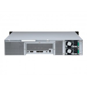 QNAP TL-R1200S-RP 12-bay 2U rackmount SATA JBOD expansion unit redundant PSU