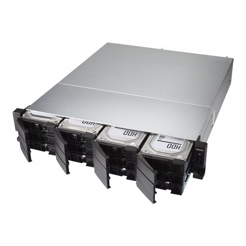 QNAP TS-h1277XU-RP-3700X-128G 12-bay QTS hero AMD Ryzen 5 3700X 8C 3.4Ghz 128GB RAM 2x1GbE 4x10Gb 2x500W-TS-H1277XU-RP-3700X-128G
