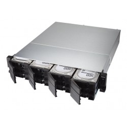 QNAP TS-h1283XU-RP-E2136-128G 12-bay QTS hero Xeon E-2136 3.3Ghz 128GB RAM 2x1GbE 2x10Gb 500W