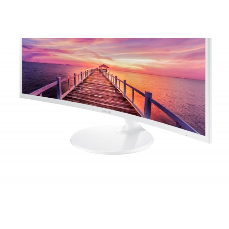 Samsung C32F391F Curved 31.5" LED, Full HD (1920x1080), Brightness: 250cd/m2, Contrast: 3000:1, Response time: 4ms, Viewing Angle: 178°/178° , HDMI, DP,  Glossy White-LC32F391FWUXEN