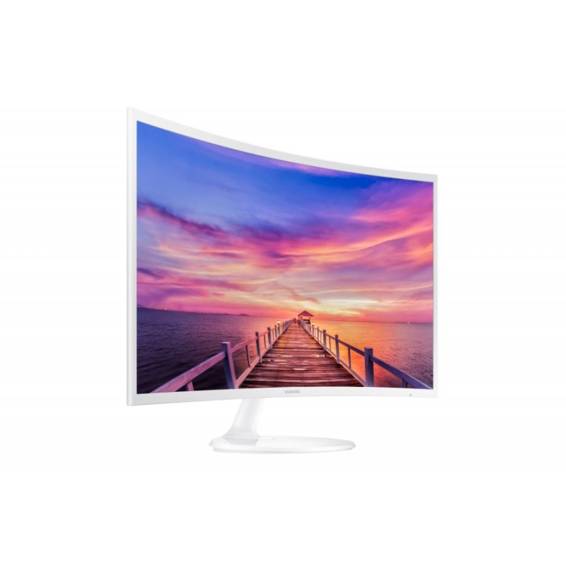 Samsung C32F391F Curved 31.5" LED, Full HD (1920x1080), Brightness: 250cd/m2, Contrast: 3000:1, Response time: 4ms, Viewing Angle: 178°/178° , HDMI, DP,  Glossy White-LC32F391FWUXEN