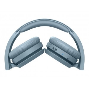 PHILIPS Wireless On Ear Headphone with mic 32mm drivers/closed-back blue