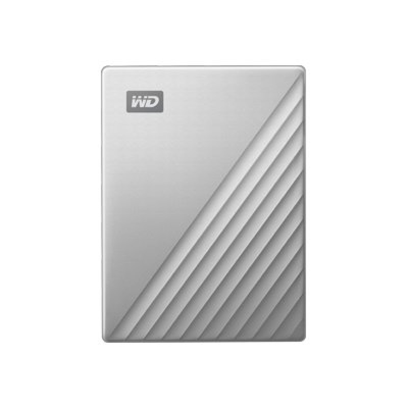WD My Passport Ultra 2TB Silver USB-C/USB3.0 2.5inch Metal finish RTL portable extern-WDBC3C0020BSL-WESN