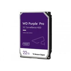 WD Purple Pro 22TB SATA 6Gb/s 3.5inch internal 7200Rpm 512MB Cache 24x7 Bulk