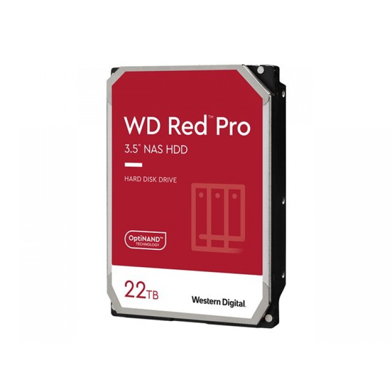 WD Red Pro NAS 22TB SATA 6Gb/s 3.5inch internal 7200Rpm 512MB Cache 24x7 Bulk, WD221KFGX