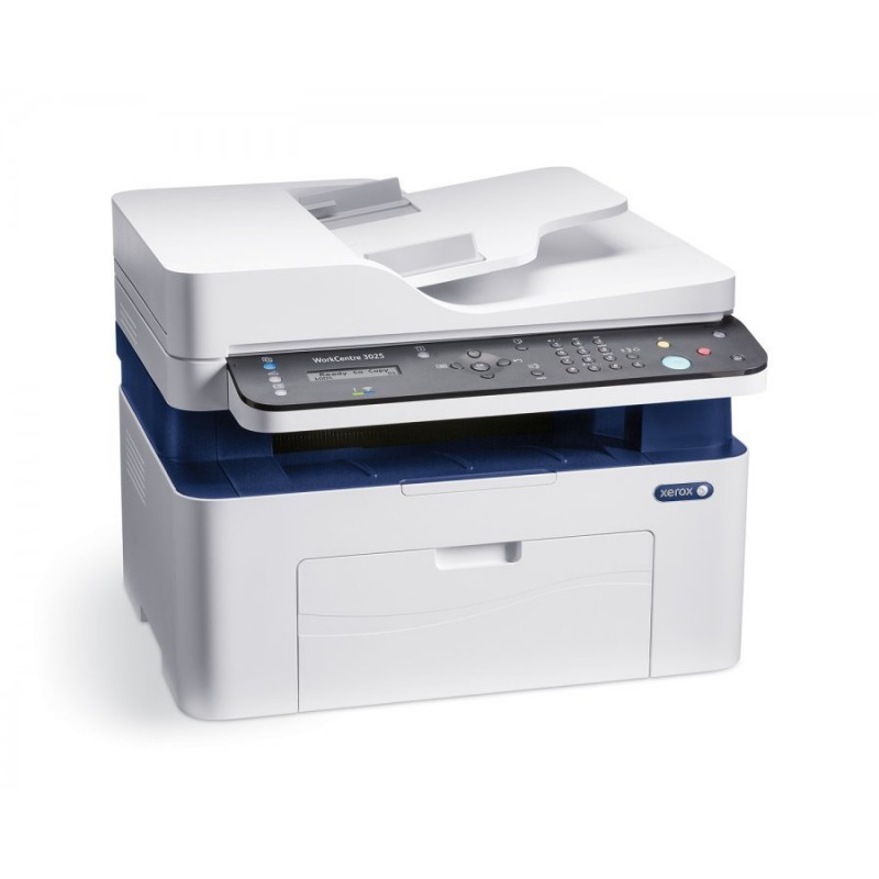 Xerox  WorkCentre 3025NI, A4, P/C/S/F, 20ppm, max 15K pages per month, 128MB,GDI, Apple® AirPrint™, Xerox® PrintBack, USB 2.0, Ethernet & WiFi-3025V_NI