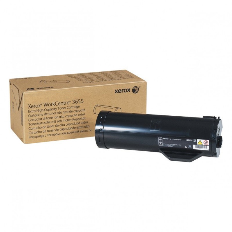 Xerox WorkCenter 3655 BLACK EXTRA HIGH CAPACITY TONER CARTRIDGE (25,900 PAGES)-106R02741
