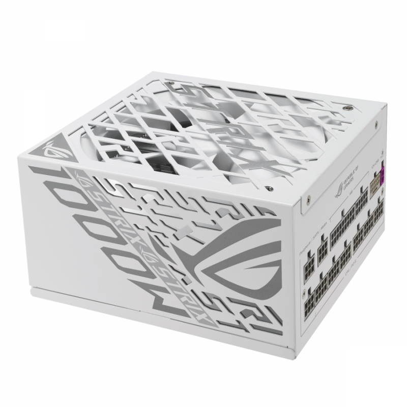 Захранващ блок ASUS ROG STRIX 1000W White Edition, 80+ Platinum PCIe 5.1, Fully Modular, ASUS-PS-ROG-STRIX-1000P-W